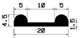 F 1313 - EPDM gumiprofilok - Fektető és szigetelő gumiprofilok