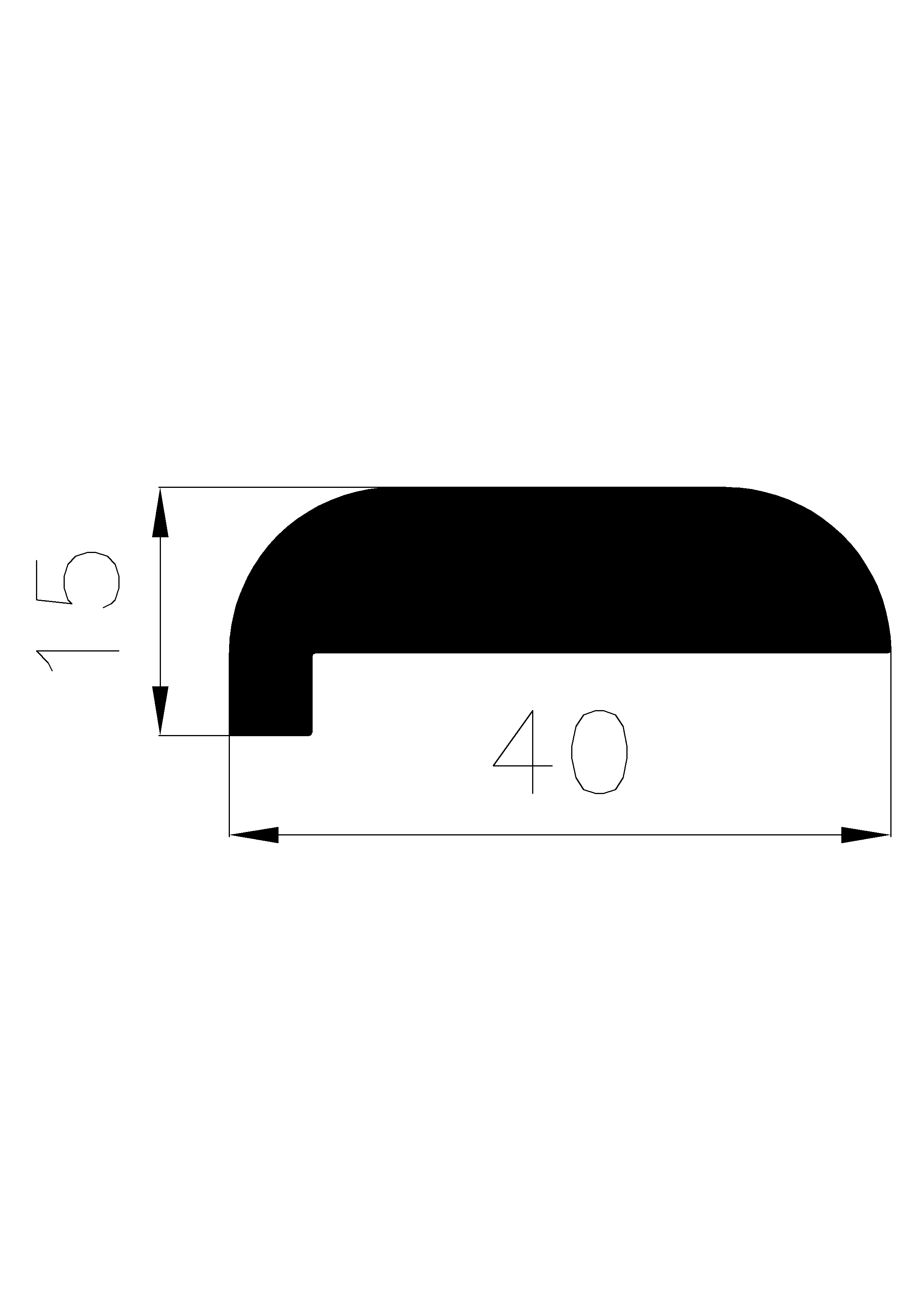 10480180KG - rubber profiles - Angle shape profiles