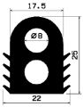 HR 1320 - EPDM-Gummiprofile - Halbrundprofile / D-Profile