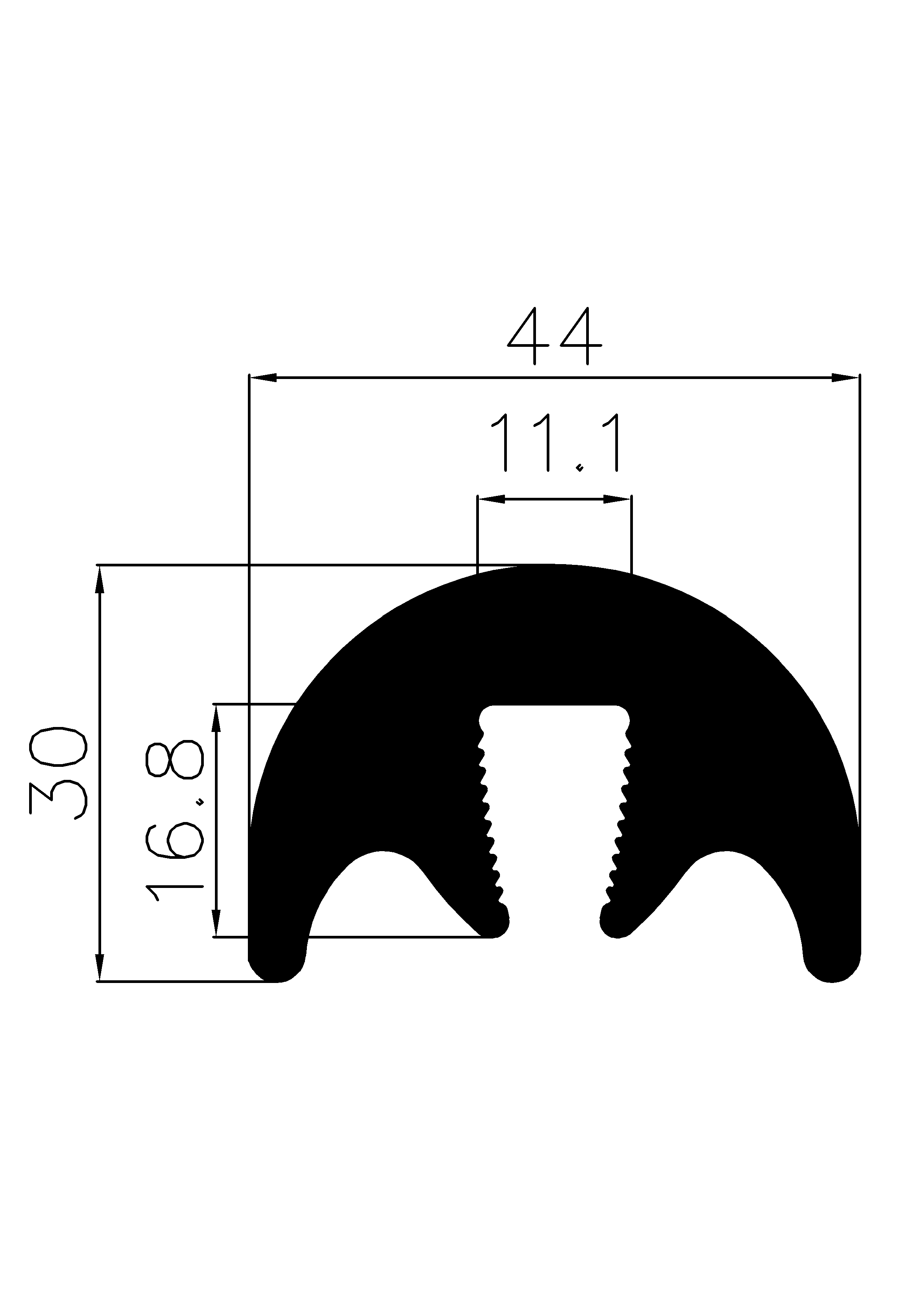 10700380KG - Co-Ex-Profile ohne Metalleinsätze - Kantenschutzprofile