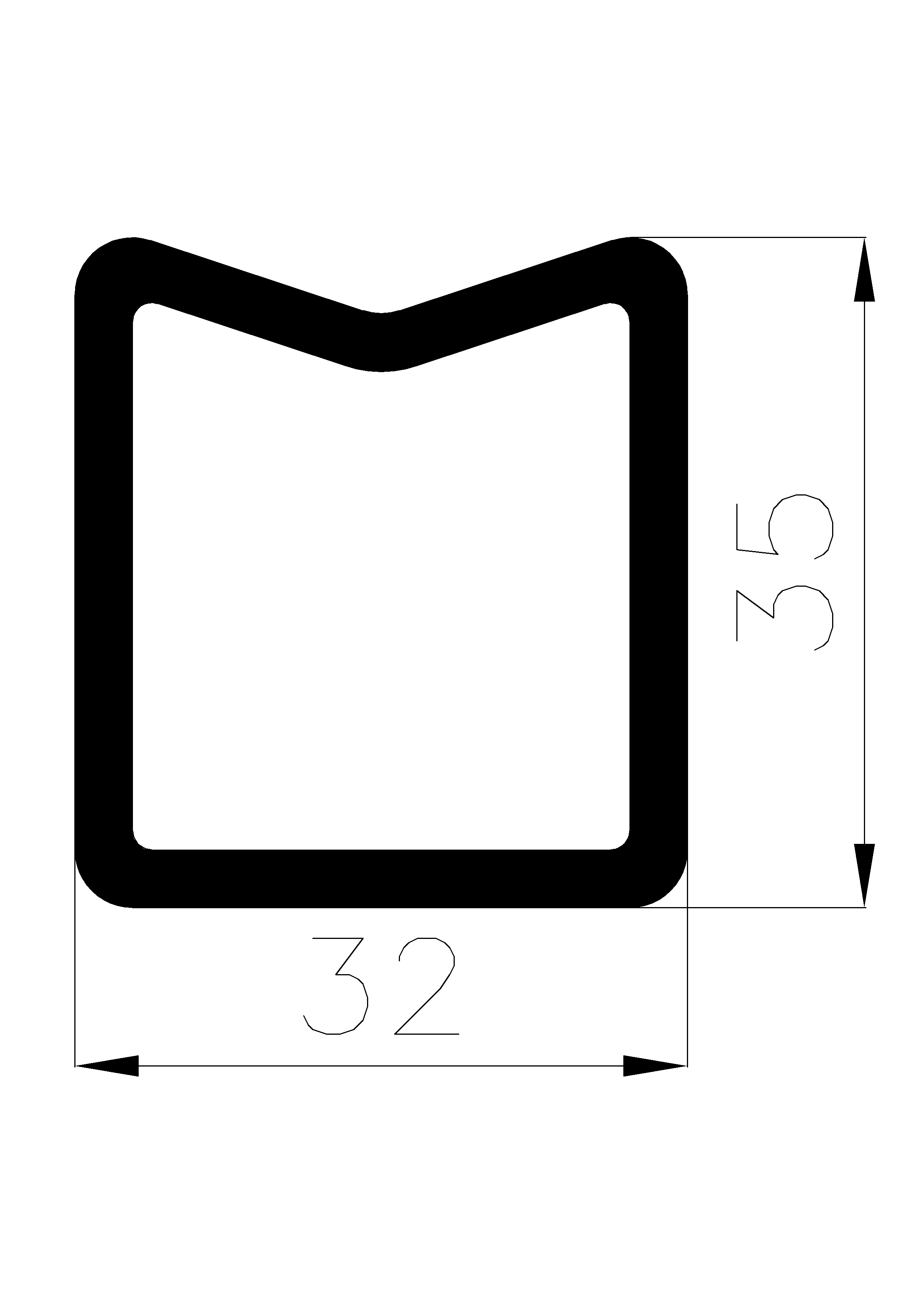 10940370KG - rubber profiles - Square profiles