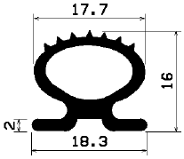 RT 1330 - EPDM-Kautschukprofile - Rolltor- und Fingerschutzprofile RT 1330 - EPDM-Kautschukprofile - Rolltor- und Fingerschutzprofile