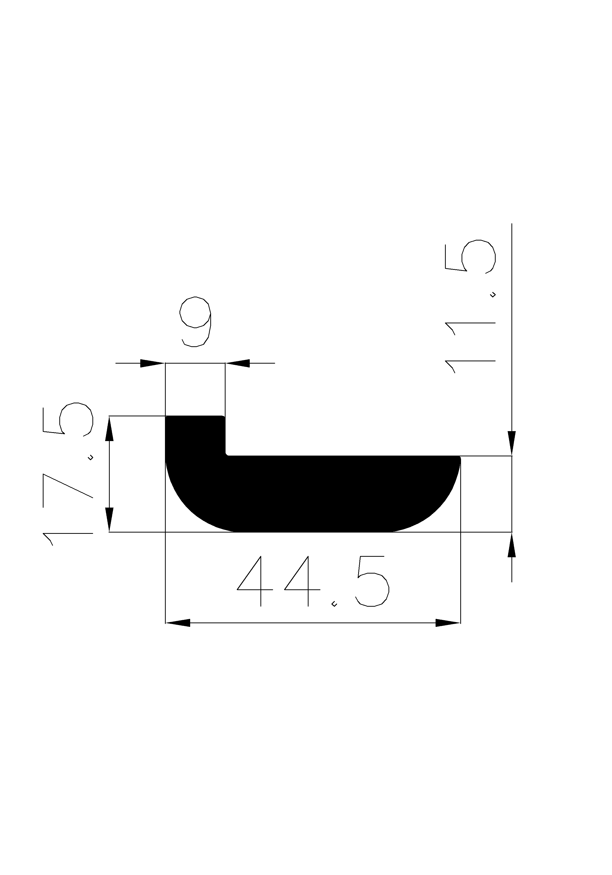 11450365KG - EPDM-Gummi -Profile - U-Profile 11450365KG - EPDM-Gummi -Profile - U-Profile