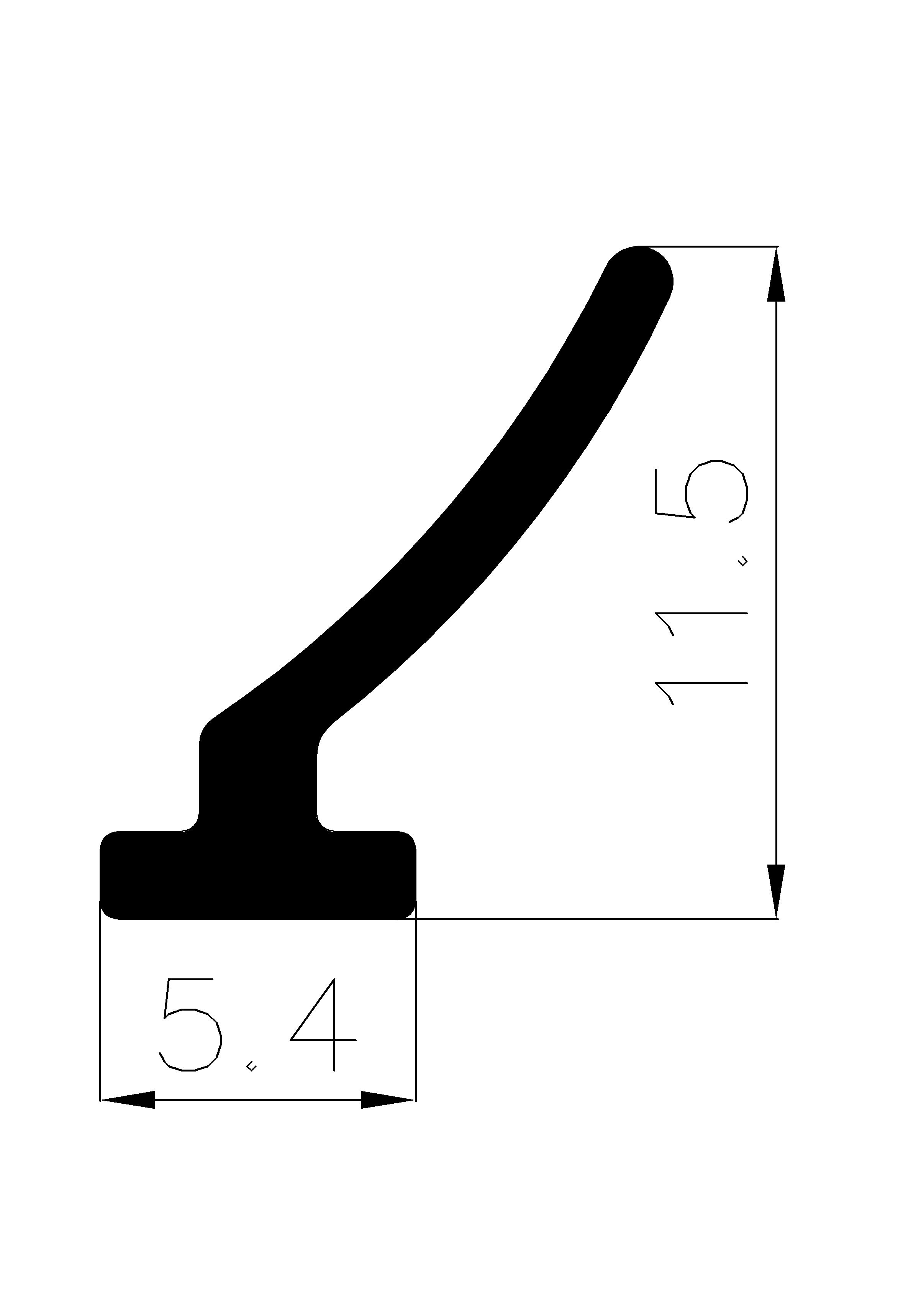 11890365KG - Gummiprofile - Türscheiben- Fensterdichtungsprofile