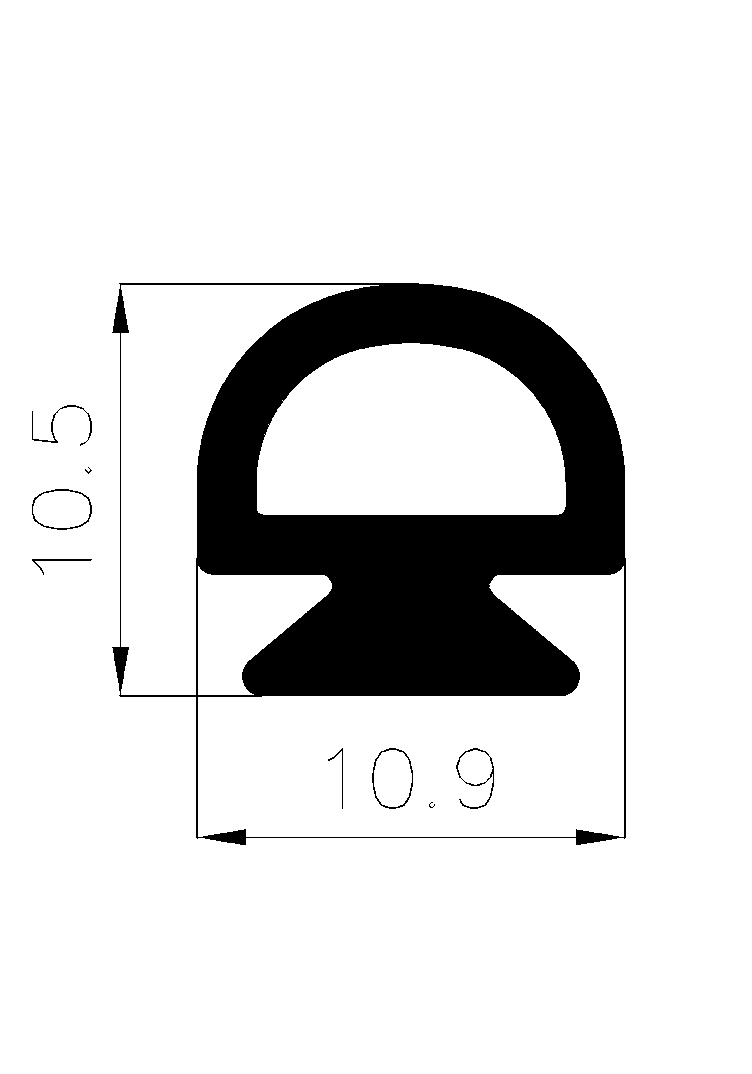 12030365KG - rubber profile - Door-frame profiles