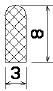 MZS 25430 - EPDM sponge profiles - Semi-circle, D-profiles