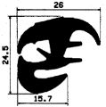 KL 1356 - EPDM-Befestigungsprofile - Klemmprofile / Befestigungs- und Dichtungsprofile