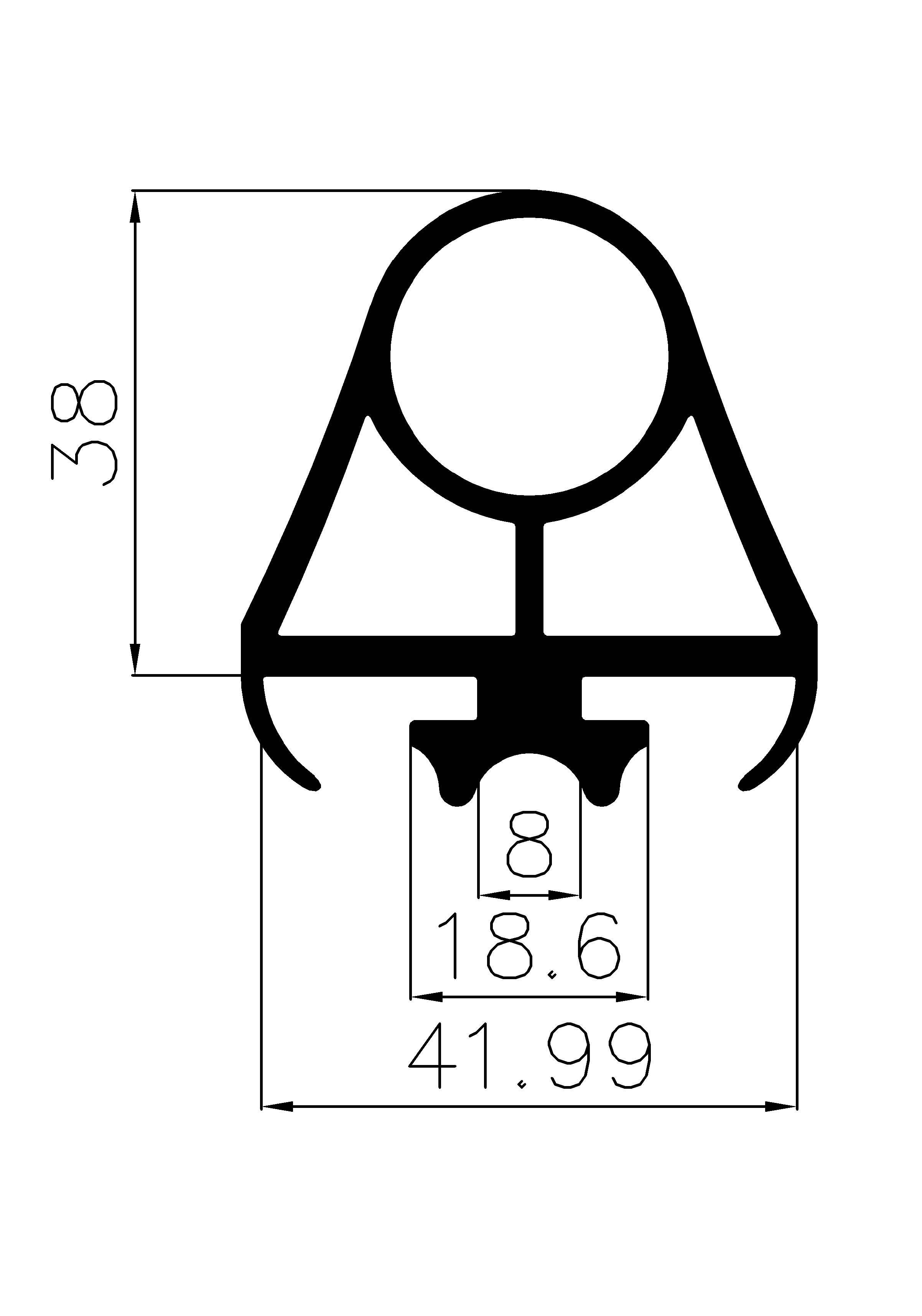 12530360KG - EPDM-Kautschukprofile - Rolltor- und Fingerschutzprofile