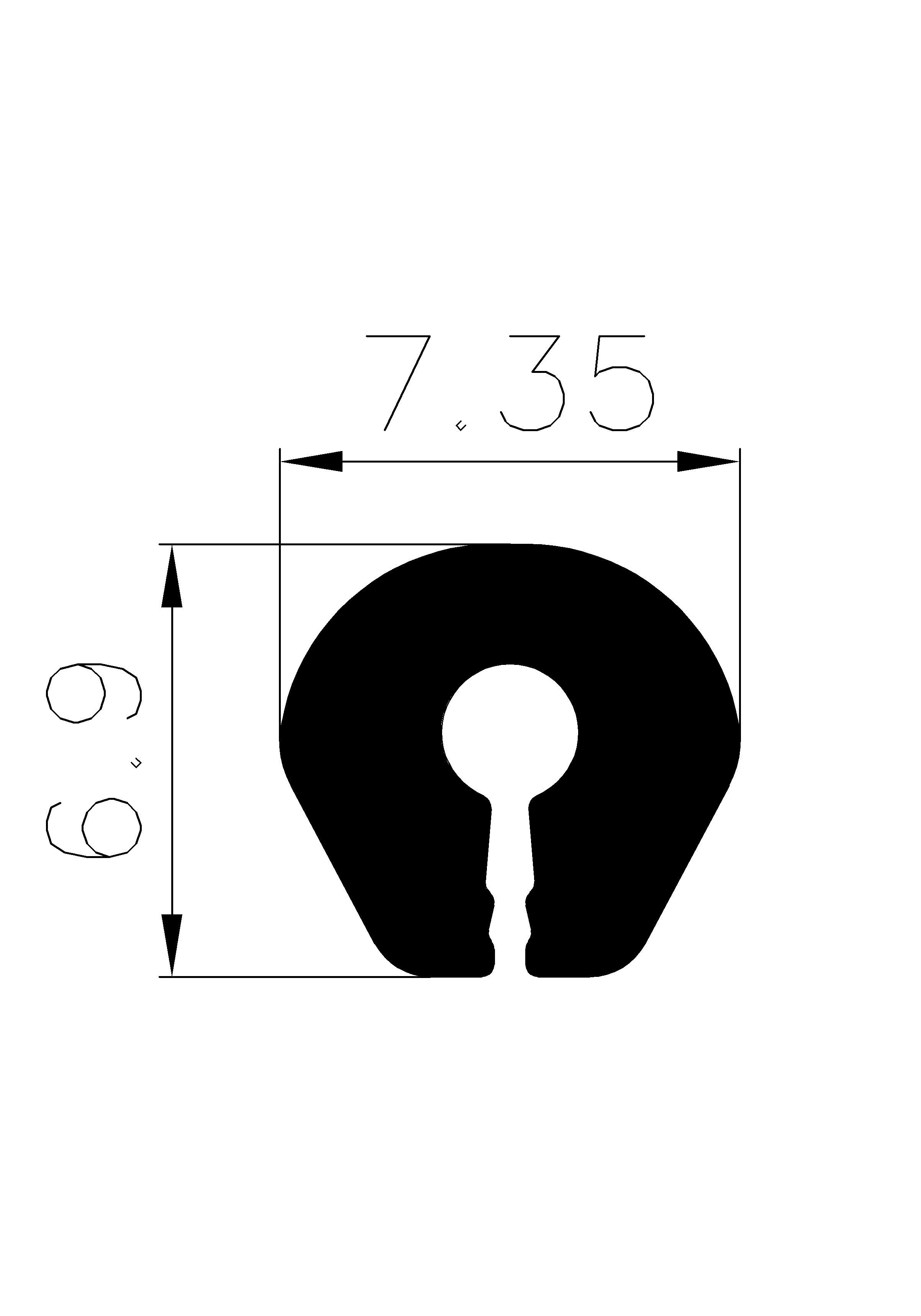 12680370KG - EPDM-Gummi -Profile - U-Profile 12680370KG - EPDM-Gummi -Profile - U-Profile