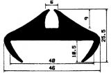 KL 1365 - EPDM Dichtungs-Gummiprofile - Klemmprofile / Befestigungs- und Dichtungsprofile KL 1365 - EPDM Dichtungs-Gummiprofile - Klemmprofile / Befestigungs- und Dichtungsprofile