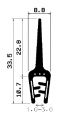 SD-0087 - Co-Ex-Profile mit Metalleinsätze - Kantenschutzprofile SD-0087 - Co-Ex-Profile mit Metalleinsätze - Kantenschutzprofile