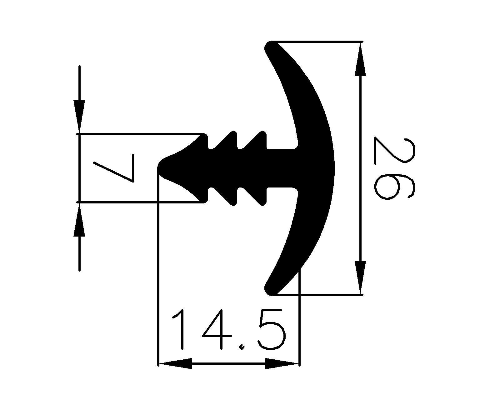 13480380KG - rubber profiles - Cover and T-profiles