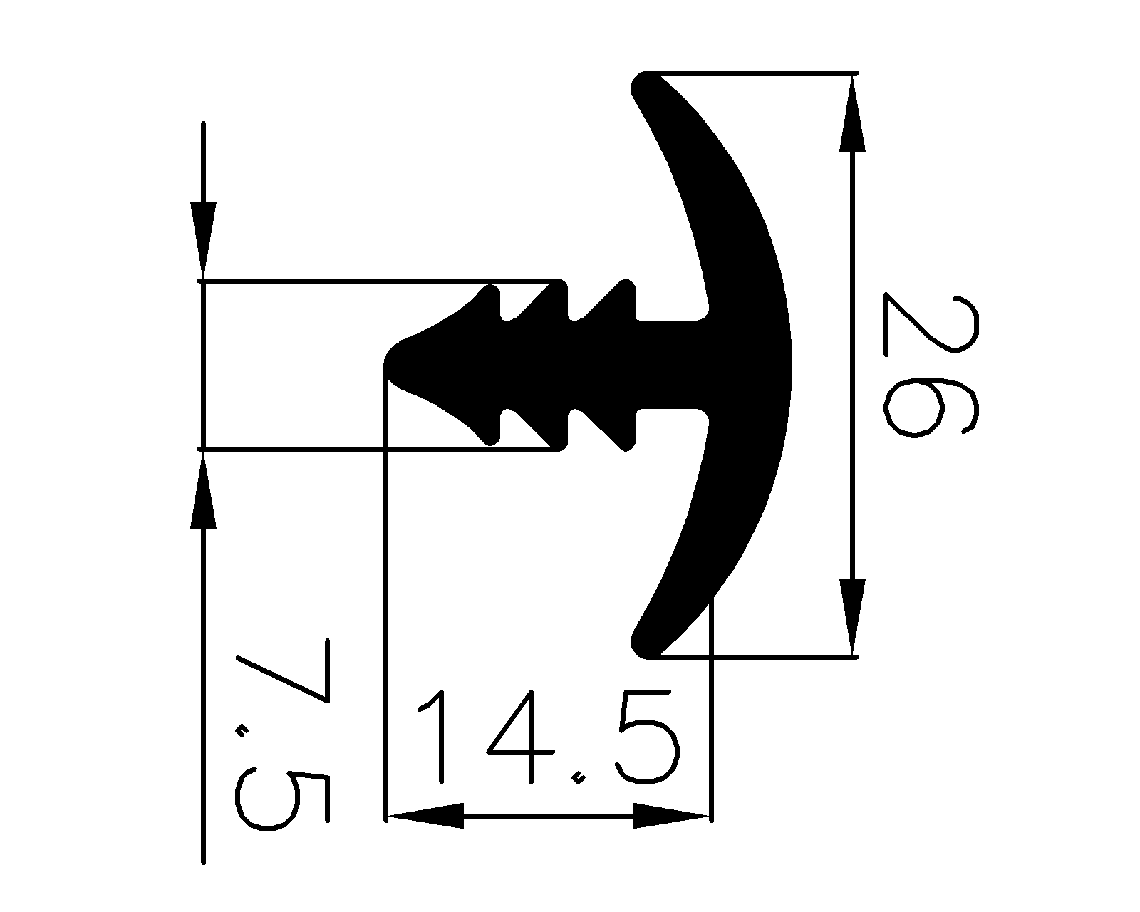 13530160KG - Silikon Profile - Abdeckung und T-Profile 13530160KG - Silikon Profile - Abdeckung und T-Profile
