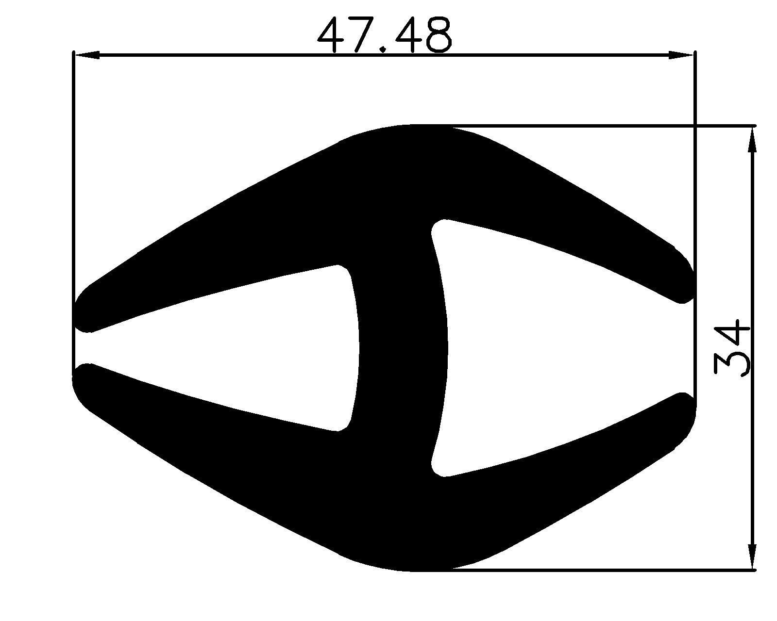 13710370KG - Co-Ex-Profile ohne Metalleinsätze - Kantenschutzprofile