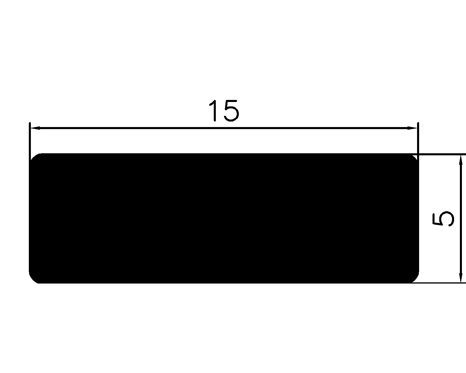 13810825KG - Silikonschaumgummiprofile - Rechteck-Profile