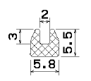 MZS 25423 - Schaumgummiprofile bzw. Moosgummiprofile - U-Profile
