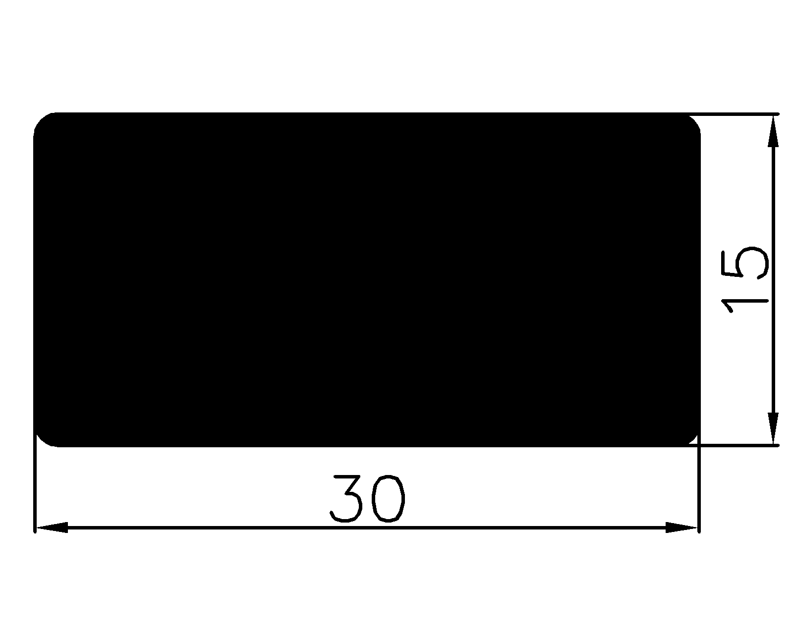 13870350KG - Gummiprofile - Rechteck-Profile