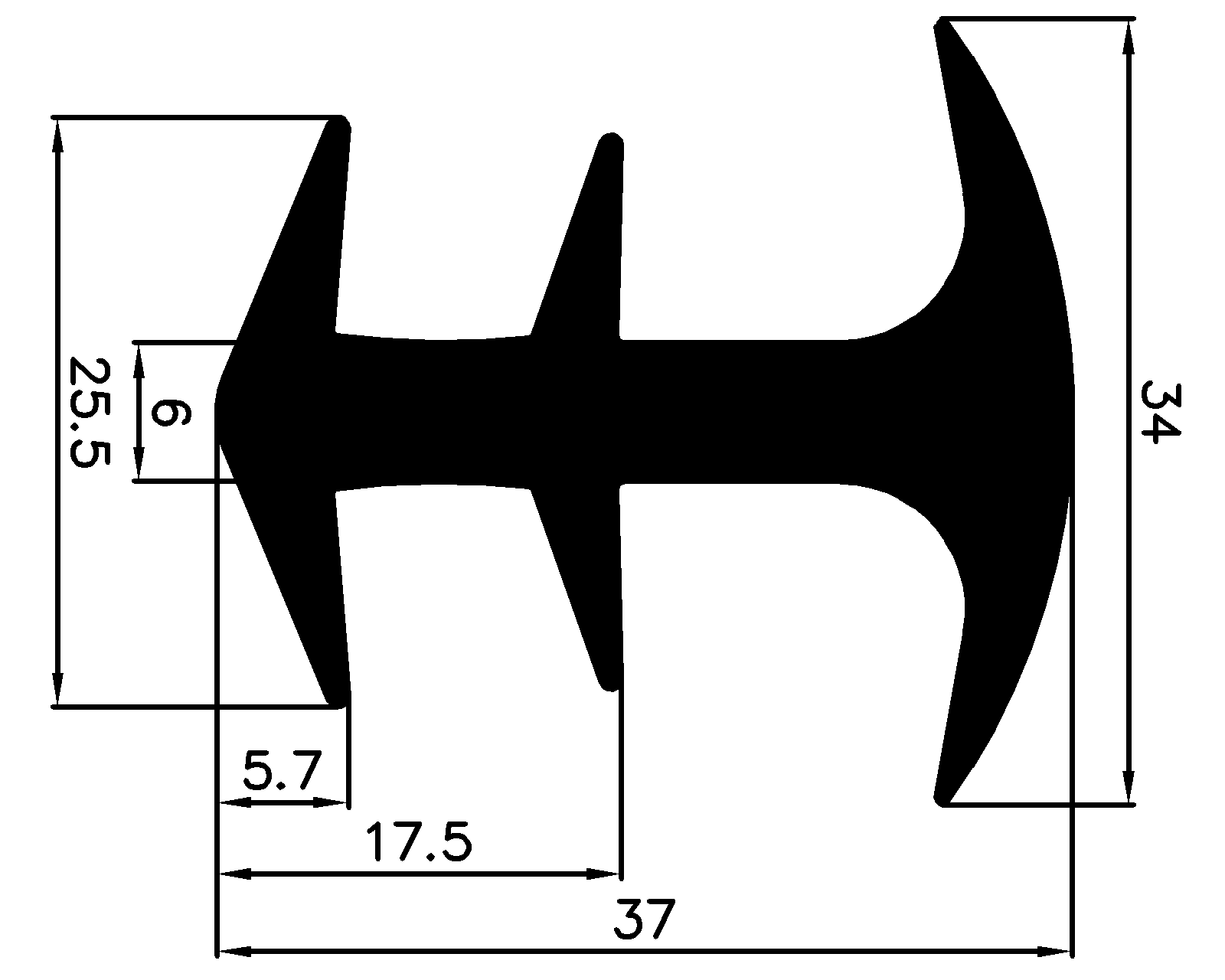 14770145KG - Silikon Profile - Abdeckung und T-Profile 14770145KG - Silikon Profile - Abdeckung und T-Profile