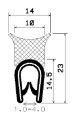 SD-0900 - Co-Ex-Profile mit Metalleinsätze - Kantenschutzprofile SD-0900 - Co-Ex-Profile mit Metalleinsätze - Kantenschutzprofile
