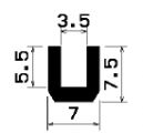 TU1- 0605 - EPDM-Gummi -Profile - U-Profile TU1- 0605 - EPDM-Gummi -Profile - U-Profile
