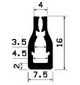 TU1- 0614 - EPDM-Gummi -Profile - U-Profile TU1- 0614 - EPDM-Gummi -Profile - U-Profile