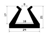 TU1- 0676 - EPDM-Gummi -Profile - U-Profile TU1- 0676 - EPDM-Gummi -Profile - U-Profile