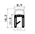 SD-0094 - coextrudált fémbetéttel - Élvédő profilok