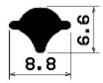 KL FR 0668 - EPDM Dichtungs-Gummiprofile - Klemmprofile / Befestigungs- und Dichtungsprofile KL FR 0668 - EPDM Dichtungs-Gummiprofile - Klemmprofile / Befestigungs- und Dichtungsprofile