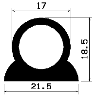 RT 0387 - EPDM gumiprofilok - Gördülő ajtó - ujjvédő profilok