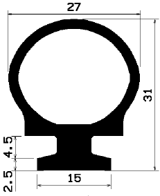 RT 0424 - EPDM-Kautschukprofile - Rolltor- und Fingerschutzprofile