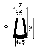 TU1- 0113 - Silikon Profile - U-Profile