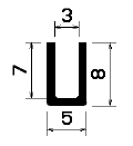TU1- 0116 - EPDM-Gummi -Profile - U-Profile