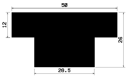 T 1389 - silicone rubber profiles - Cover and T-profiles