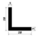 Wi 0678 - Gummi-„L”-Profil - Winkelprofile / L-Profile Wi 0678 - Gummi-„L”-Profil - Winkelprofile / L-Profile