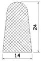 MZS 25198 - EPDM sponge profiles - Semi-circle, D-profiles