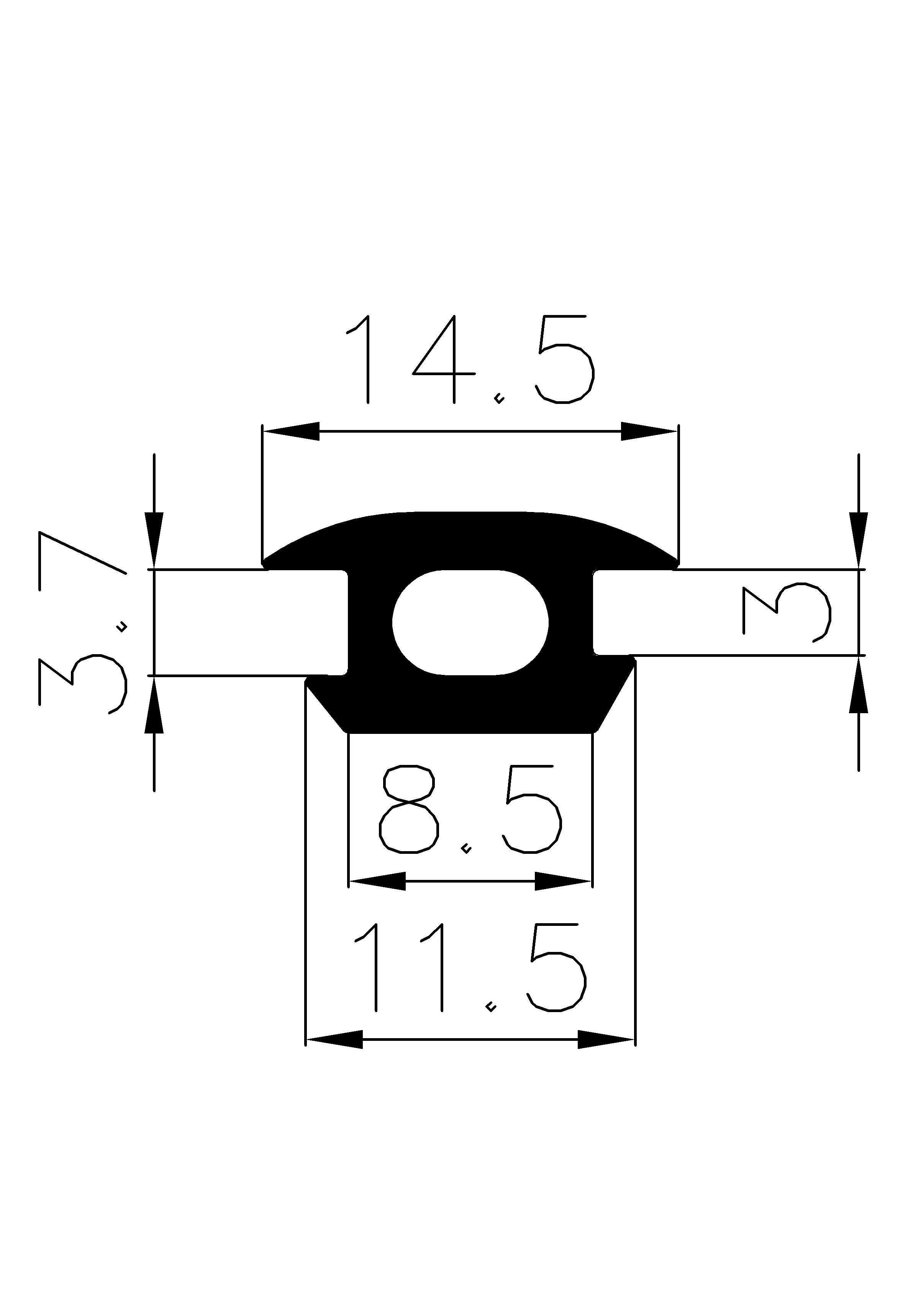 2220370KG - rubber profiles - Cover and T-profiles