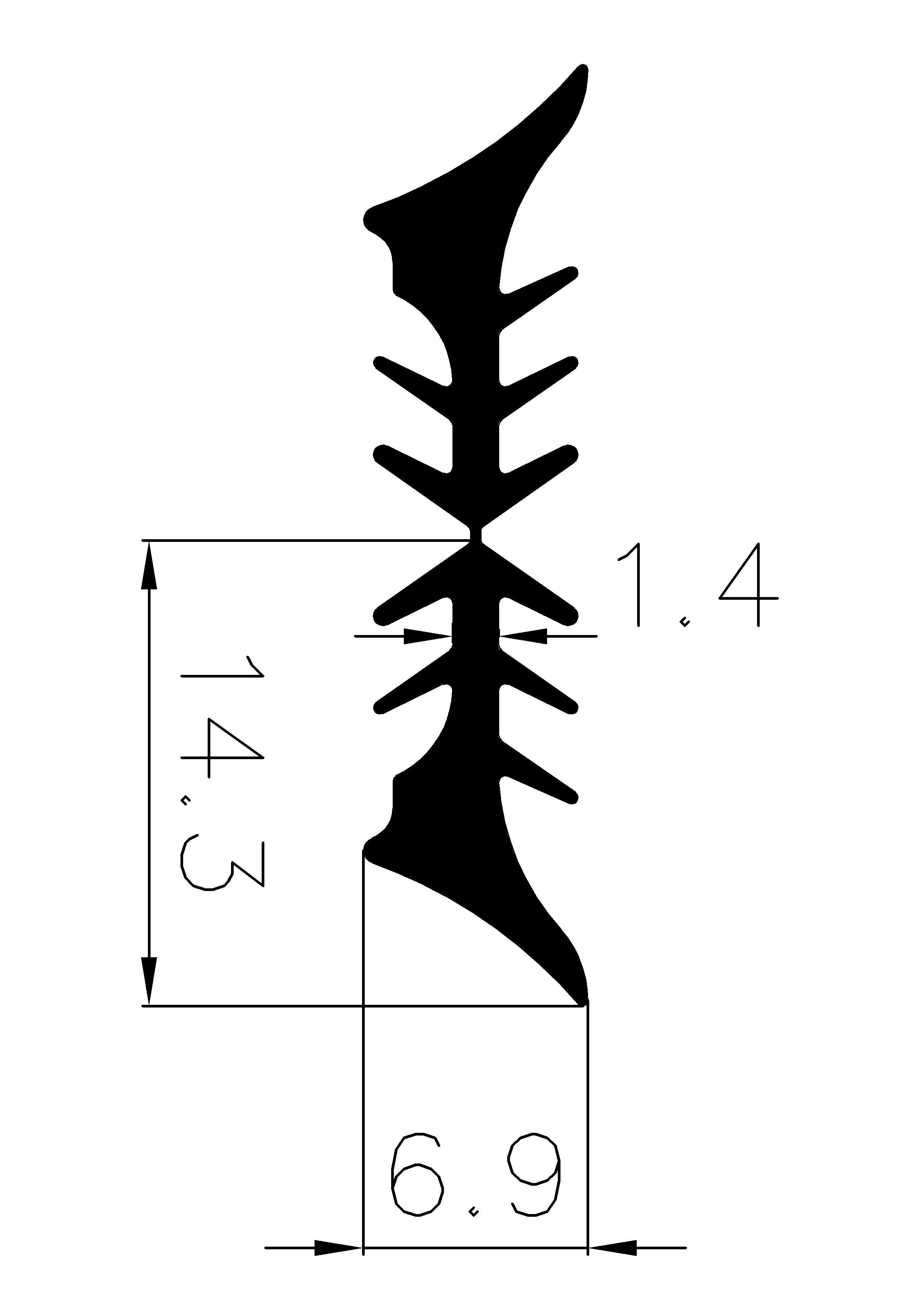 2330370KG - Glazing profiles