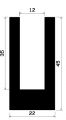 TU1- 0806 - EPDM-Gummi -Profile - U-Profile TU1- 0806 - EPDM-Gummi -Profile - U-Profile
