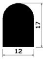 HR 0816 - EPDM-Gummiprofile - Halbrundprofile / D-Profile