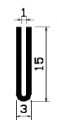 - TU1- 0843 1B= 500 m - EPDM-Gummi -Profile - U-Profile - TU1- 0843 1B= 500 m - EPDM-Gummi -Profile - U-Profile