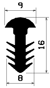 FA 0839 - EPDM Gummi-Profile - Abdeckung und T-Profile FA 0839 - EPDM Gummi-Profile - Abdeckung und T-Profile