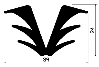FA 0537 - EPDM Gummi-Profile - Abdeckung und T-Profile
