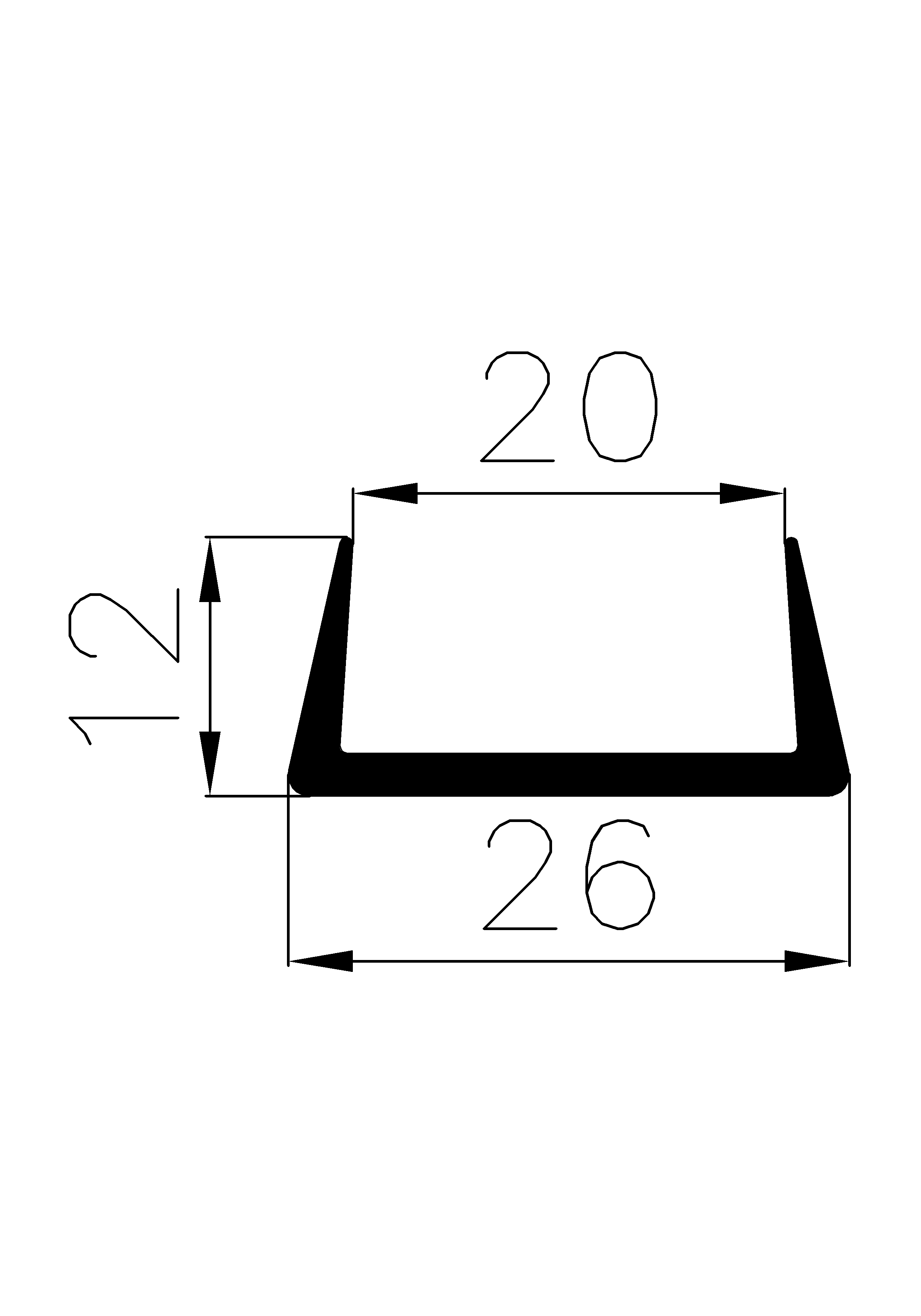 2900360KG - EPDM-Gummi -Profile - U-Profile