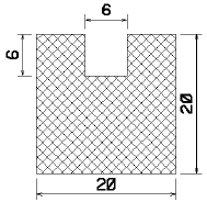 MZS 25227 - sponge profiles - U shape profiles