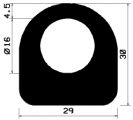 HR 0867 - EPDM-Gummiprofile - Halbrundprofile / D-Profile