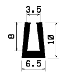 TU1- 0882 - szilikon gumiprofilok - U alakú profilok