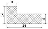 MZS 25259 - Schaumgummiprofile bzw. Moosgummiprofile - Winkelprofile / L-Profile