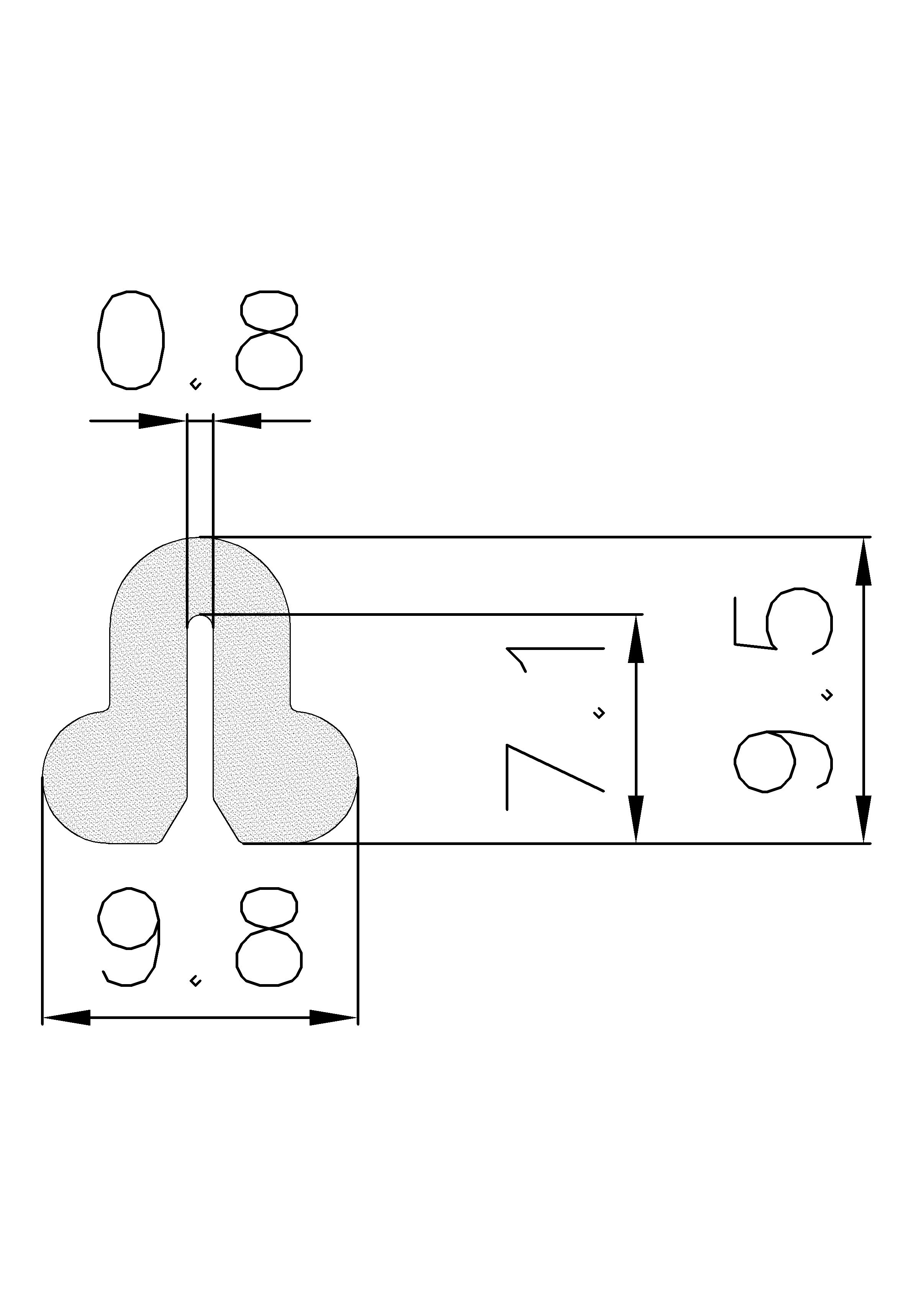 3070403KG - sponge profiles - U shape profiles