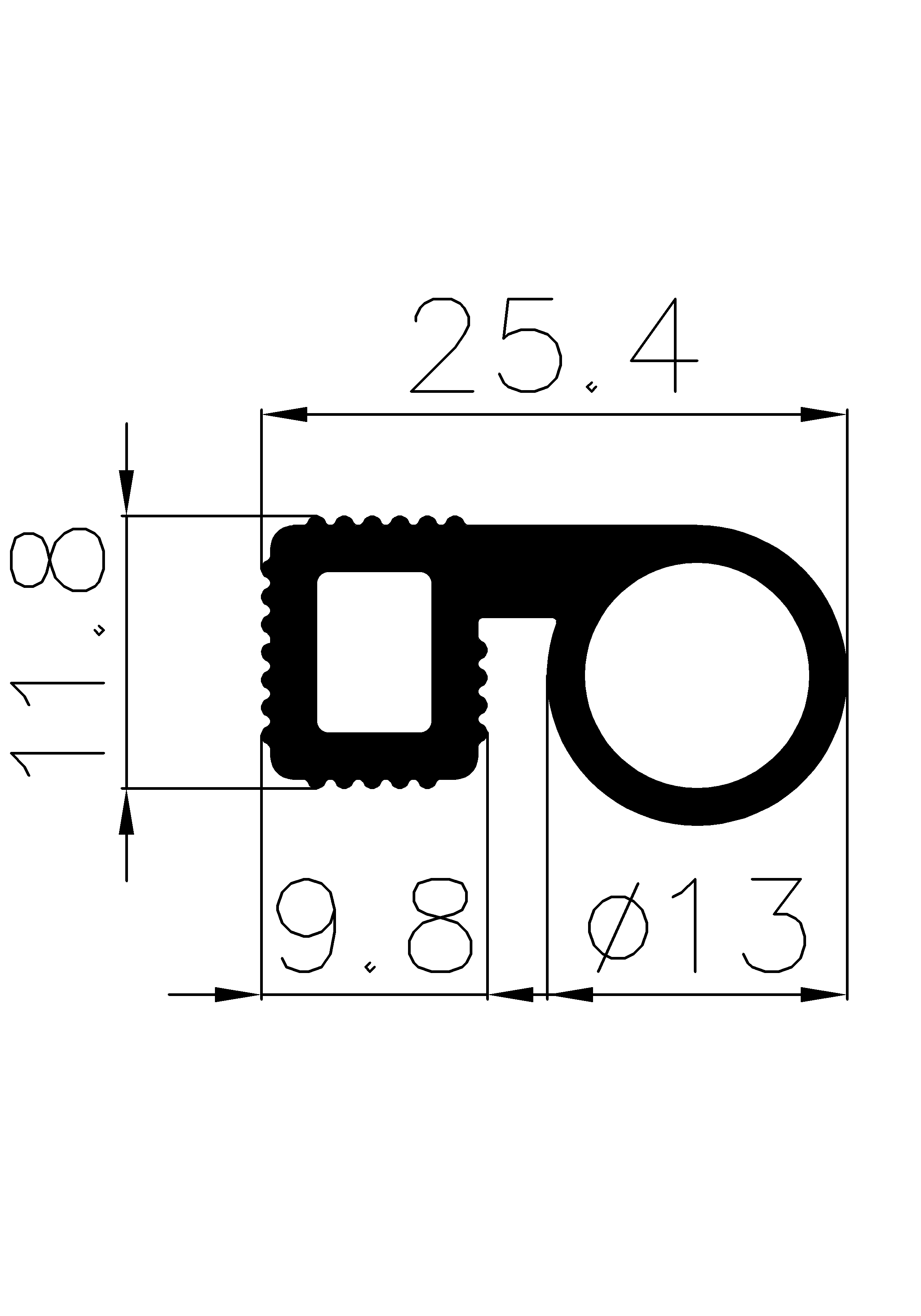 3090160KG - rubber profile - Door-frame profiles