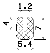 MZS 25265 - gumiprofilok - U alakú profilok